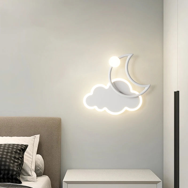 applique murale nuage moderne pour chambre enfant décorative