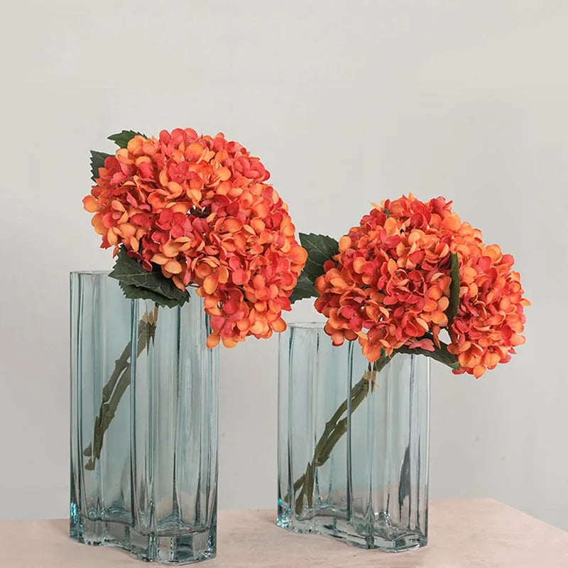 lot de 3 fleurs artificielles d'hortensia pour décoration de mariage