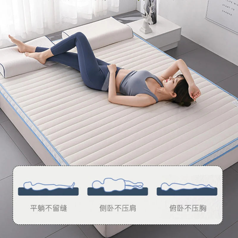 matelas en latex antibactérien doux pour dortoir et chambre étudiante