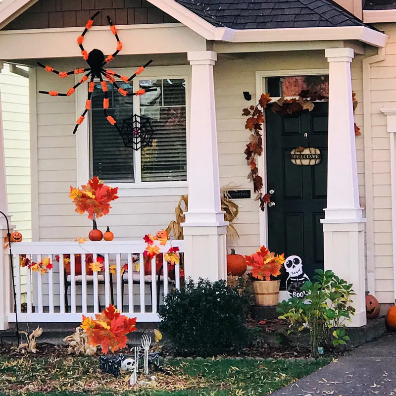 feuilles d'érable artificielles pour décoration automnale et Halloween