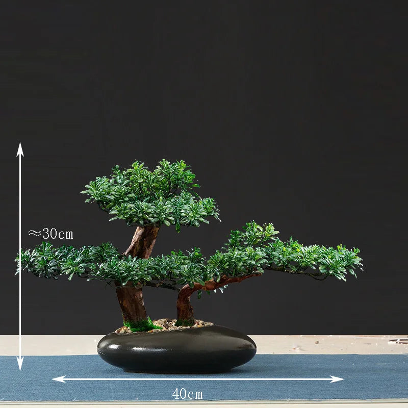 faux arbre bonsaï pour décoration intérieure et aménagement paysager