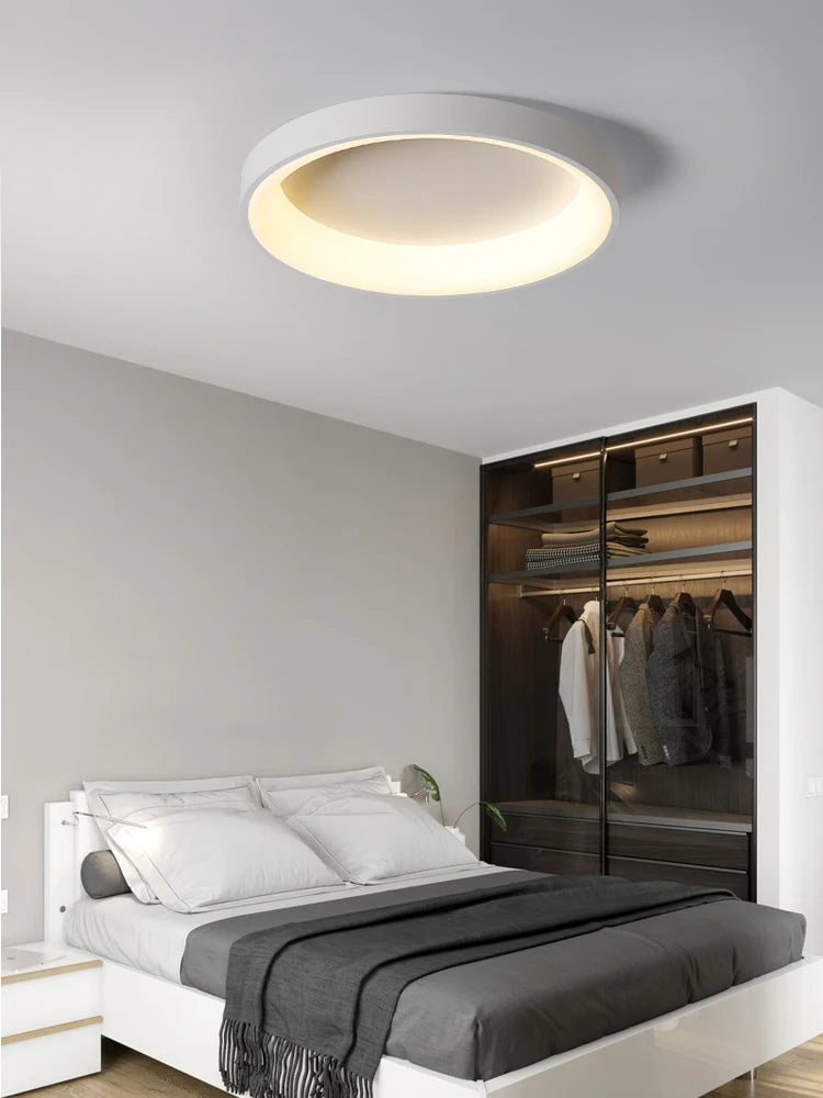 plafonnier nordique minimaliste design moderne en led rond