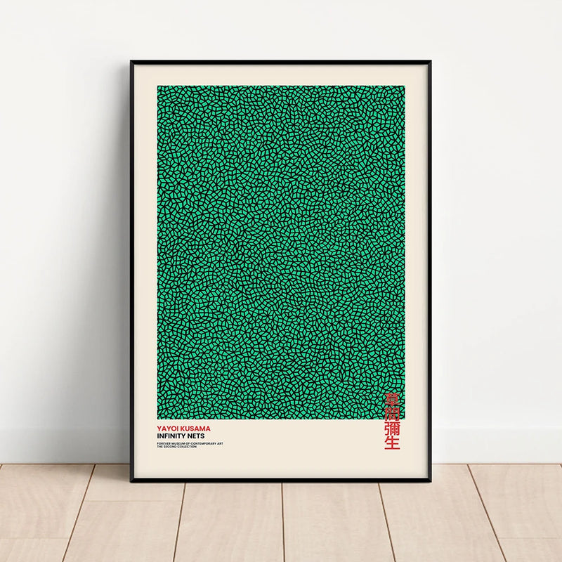 Tableau art abstrait yayoi kusama affiche toile décoration murale moderne