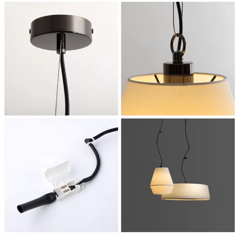 lustre lin moderne minimaliste chinois suspension japonais wabi-sabi