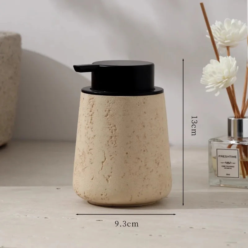 bouteille de désinfectant en marbre wabi-sabi pour maison décoration pratique