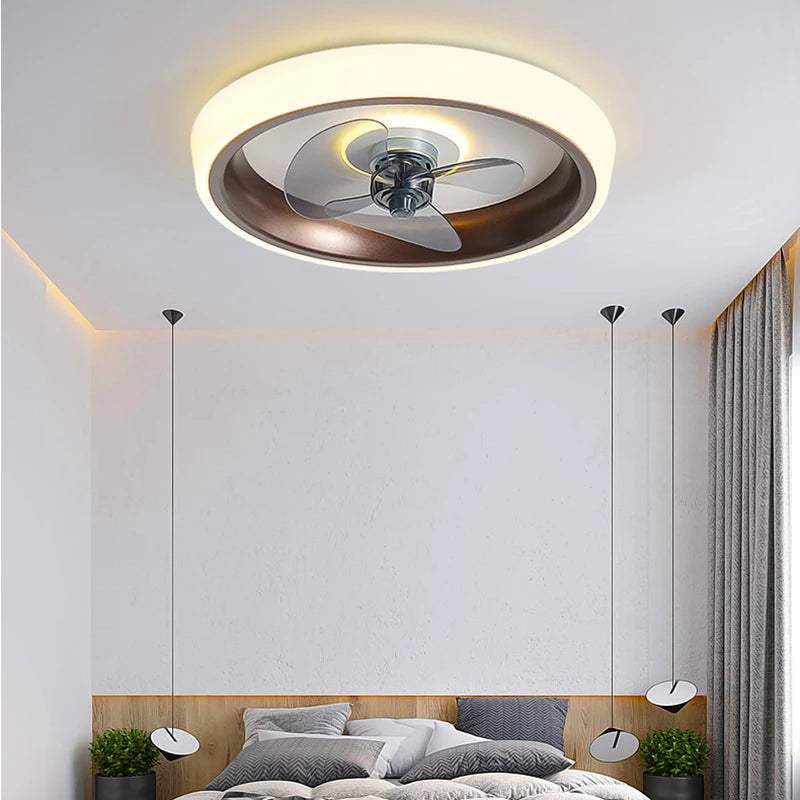 ventilateur de plafond moderne à led avec télécommande créatif et pratique