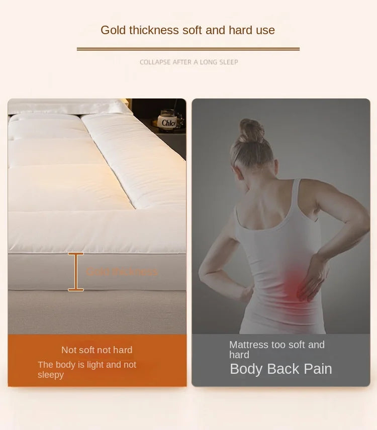 matelas épais doux style hôtel pour lit simple double