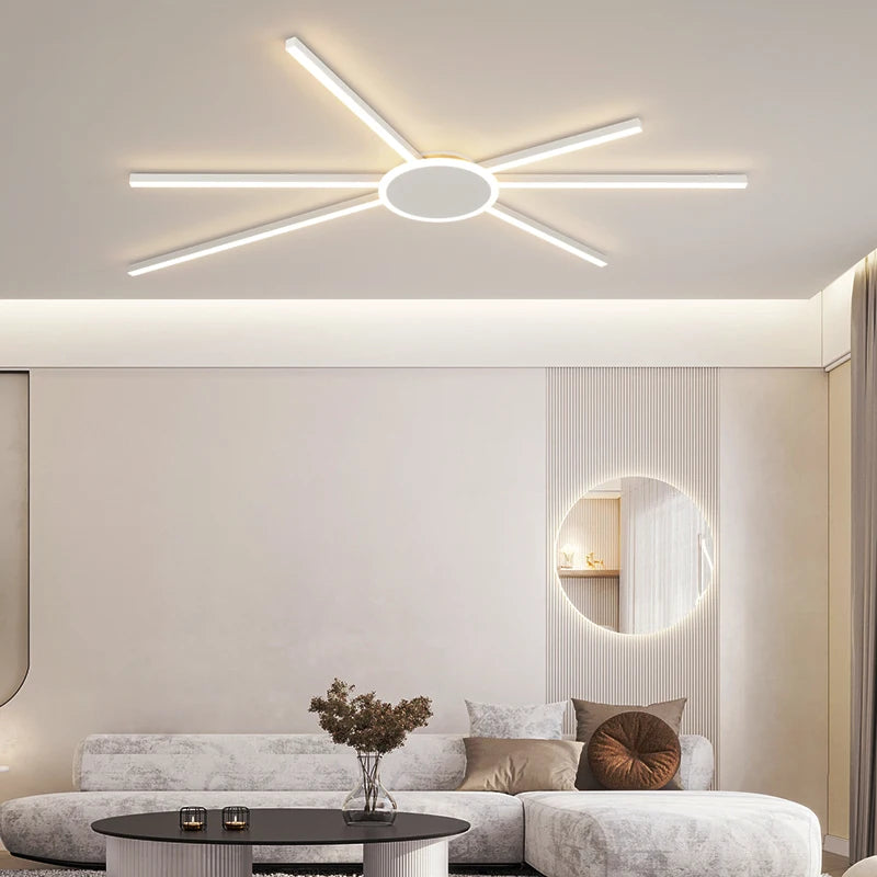 plafonnier LED décoratif géométrique pour intérieur moderne