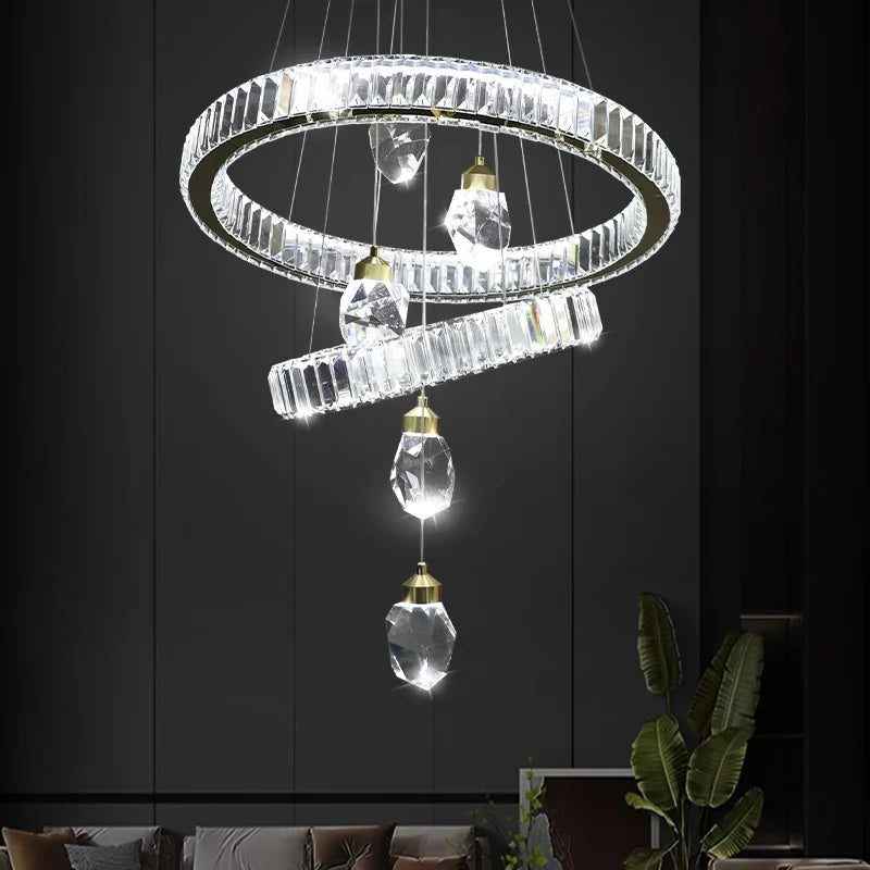 Hanging Light Pendant Lamp,Living Room Crystal Chandelier,Hanging Chandelier Lamp, Pendant Light,Lighting Fixtures Chandeliers