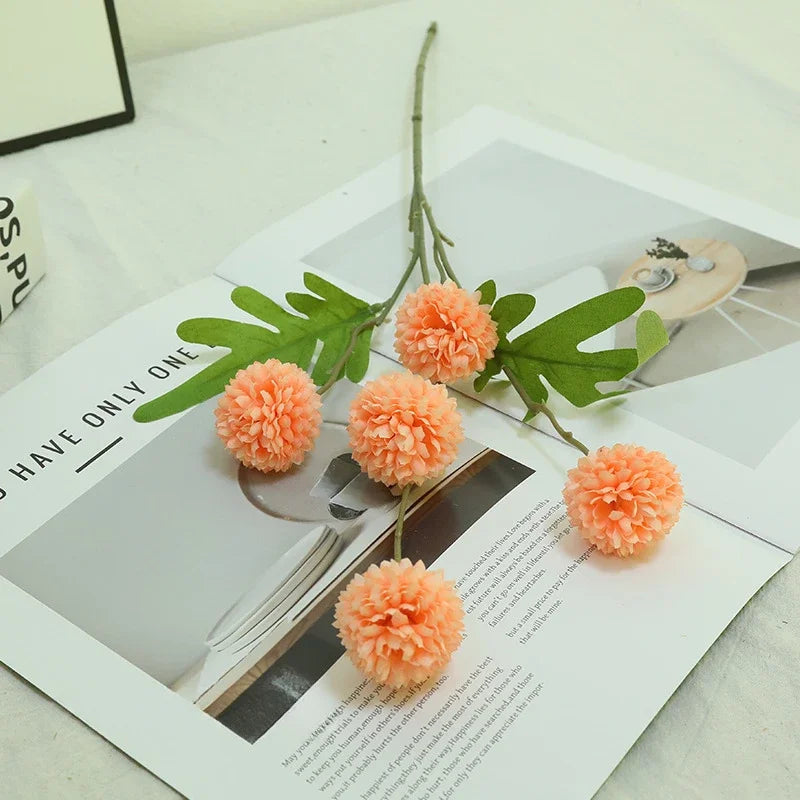 branche de chrysanthème artificielle pour décoration florale élégante