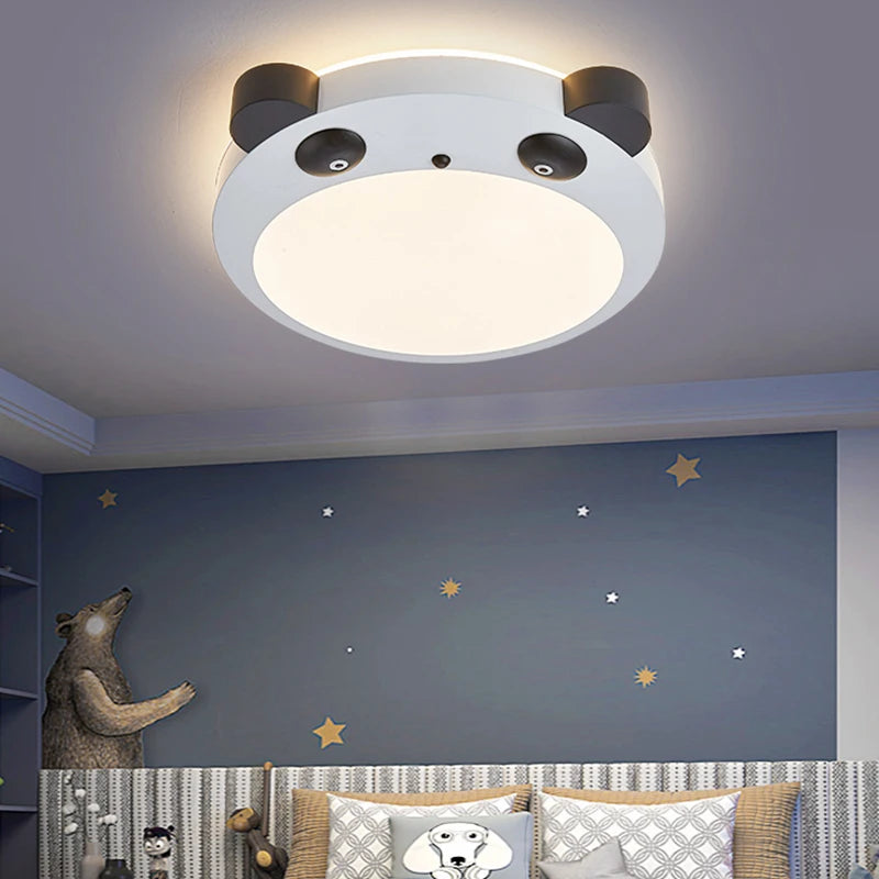 plafonnier led panda pour décoration chambre enfant