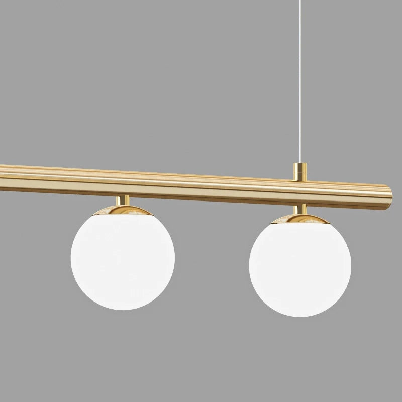 lustre design moderne abat-jour verre nordique éclairage bar luminaire suspendu