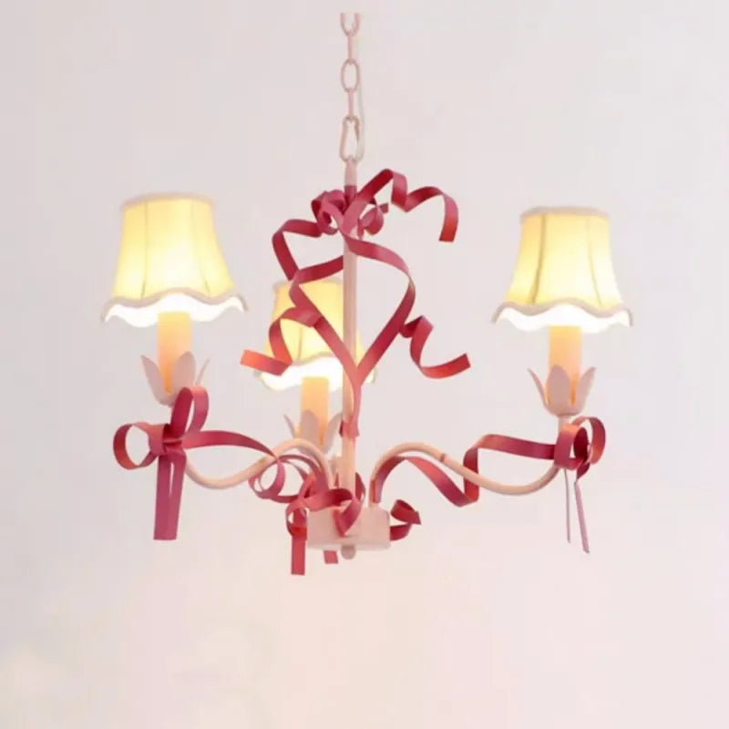 lustre mignon pour enfant style pastoral avec nœud