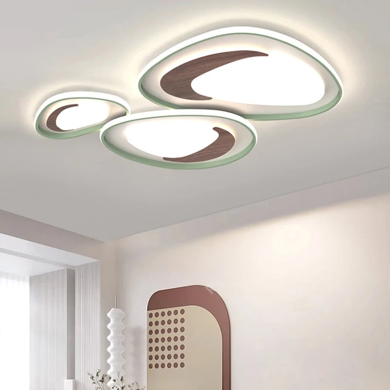 lustre nordique en bois pour éclairage intérieur lampara techo