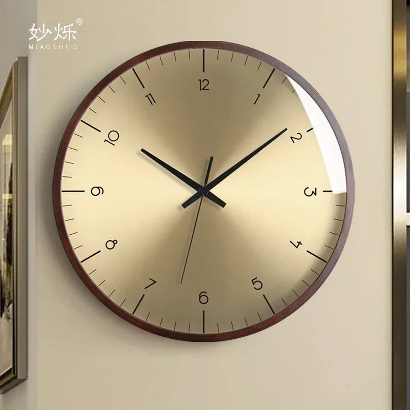 horloge murale design moderne en bois luxe silencieuse décorative idées cadeaux