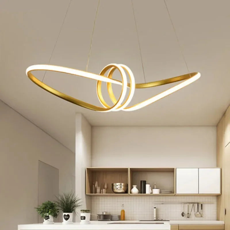 suspension moderne à led pour décoration intérieure élégante