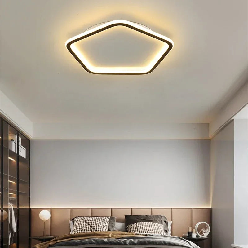 lustre led moderne simple avec forme multiple pour décoration