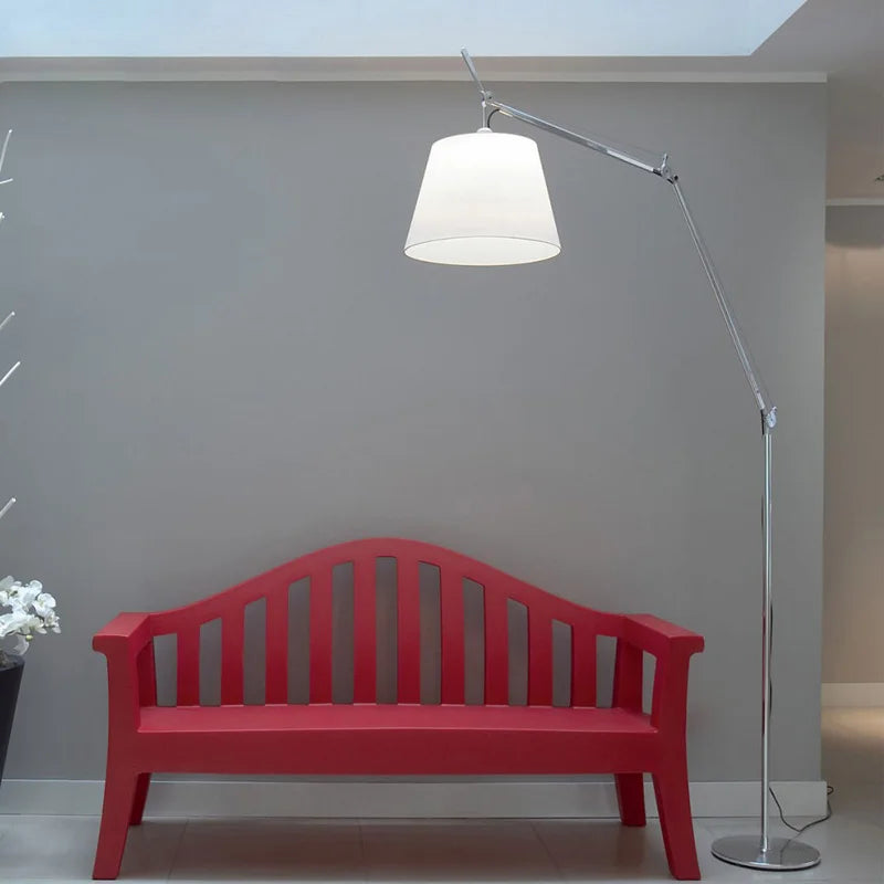 lampadaire nordique design bras pivotant minimaliste en métal pour intérieur