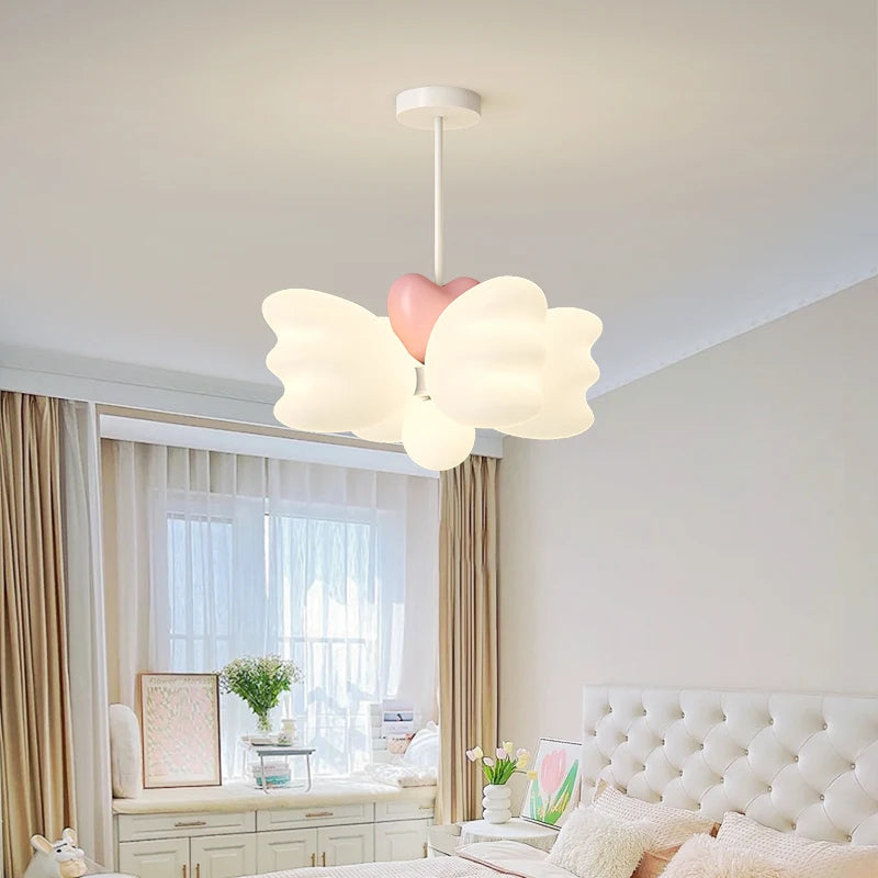 lustre créatif pour enfants avec ailes d'ange led décoratif
