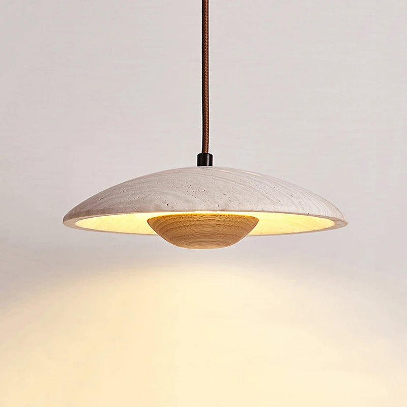 Suspension LED en pierre naturelle pour style scandinave