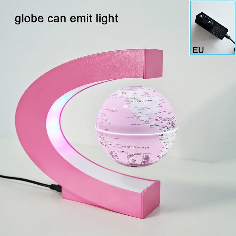 globe de lévitation magnétique 3d avec autorotation lumineuse