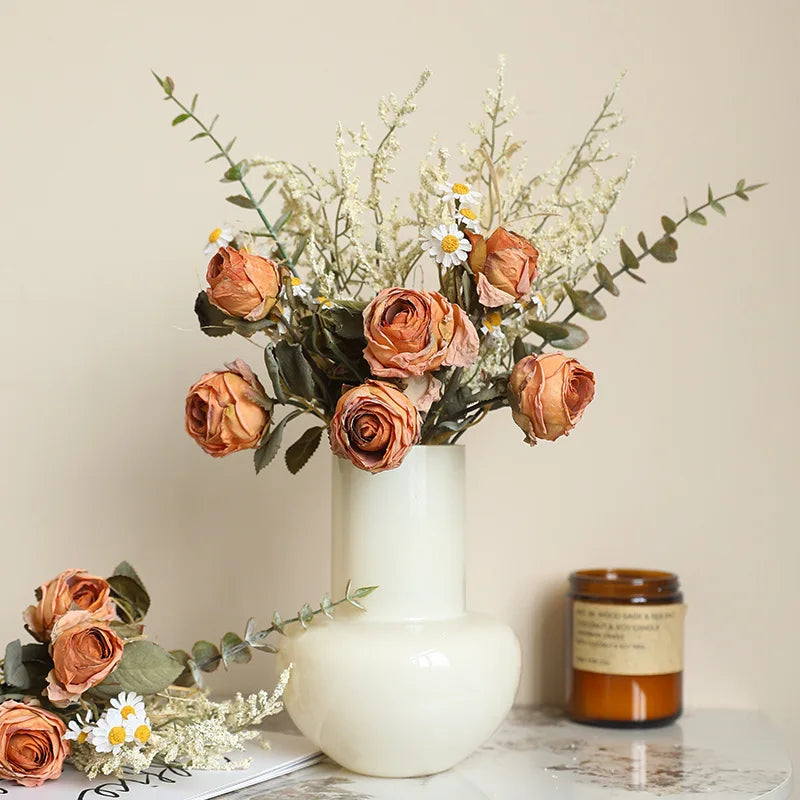 bouquet de roses simulées rétro pour décoration dHalloween