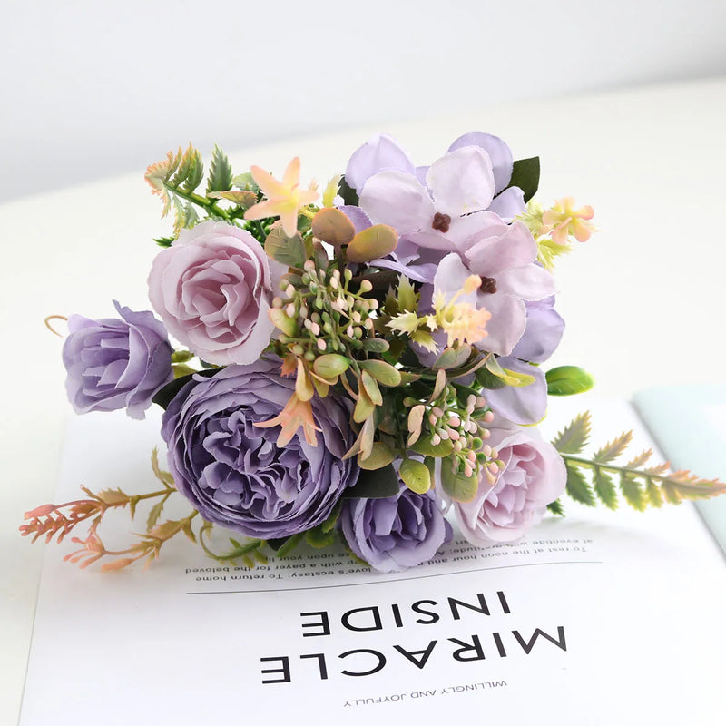 bouquet de fleurs artificielles pour décoration mariage et événements