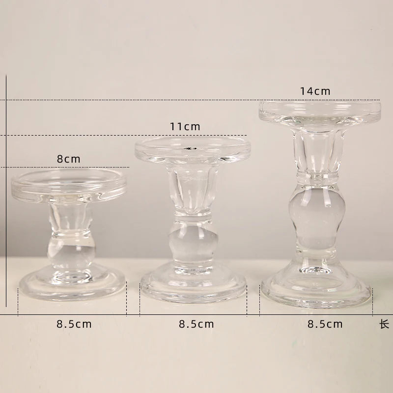 bougeoir en verre pour bougie chauffe-plat décoratif outdoor