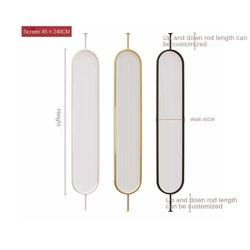 cloison de séparation en verre rotative pour décoration intérieure