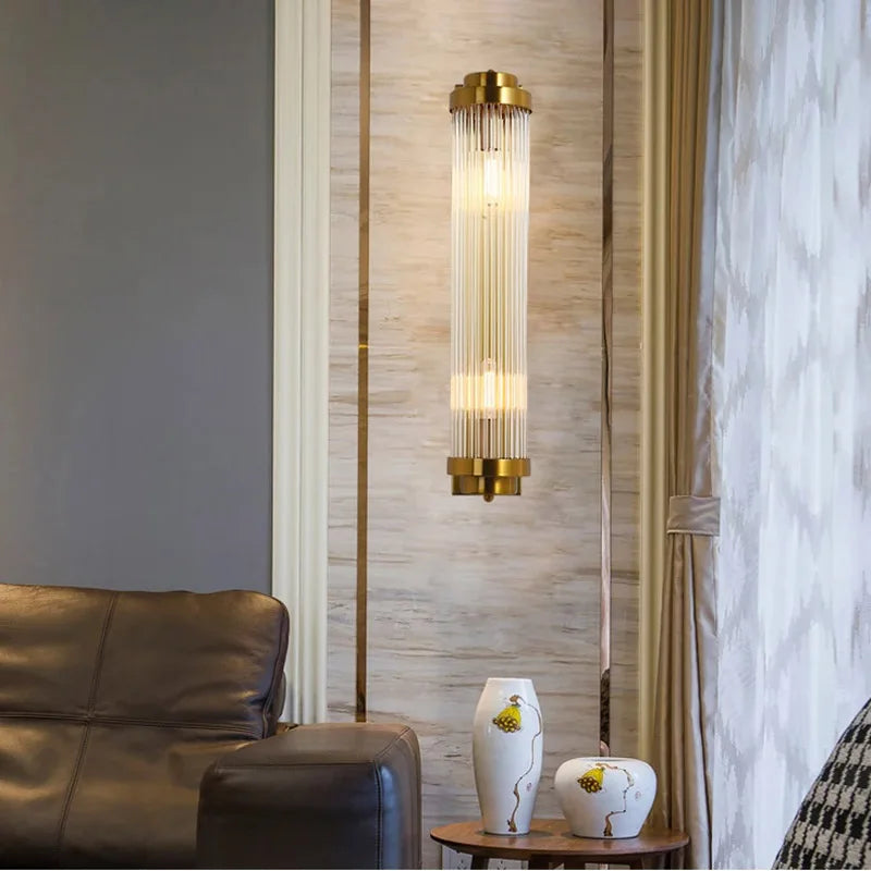 applique murale réglable en or avec lampe en cristal de luxe led