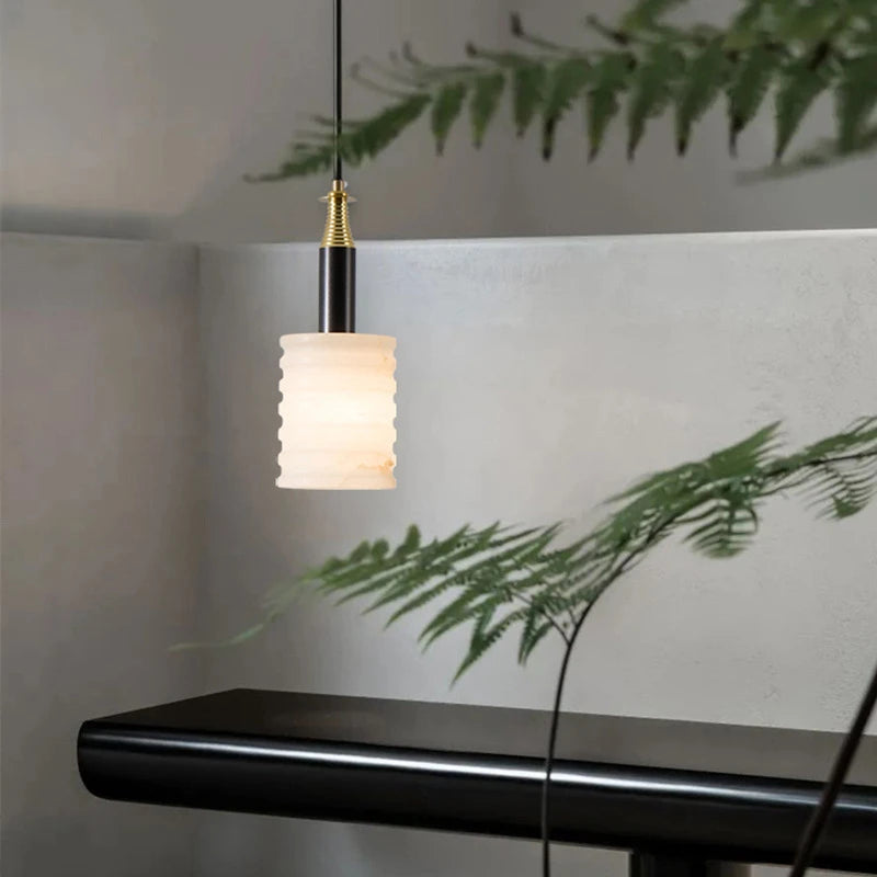 lustre en marbre chinois style minimaliste moderne pour restaurant et bar