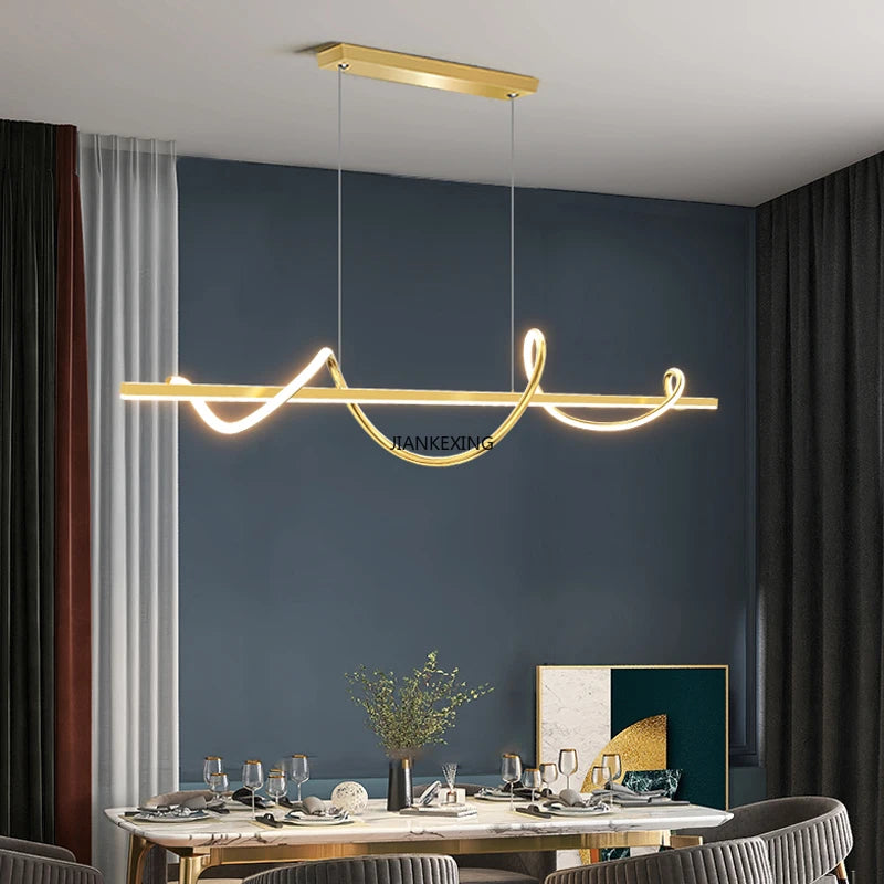 suspension LED rotative avec télécommande pour décoration intérieure