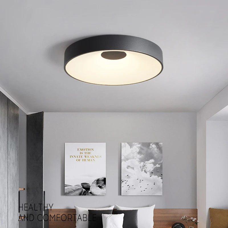 plafonnier led moderne minimaliste rond pour intérieur