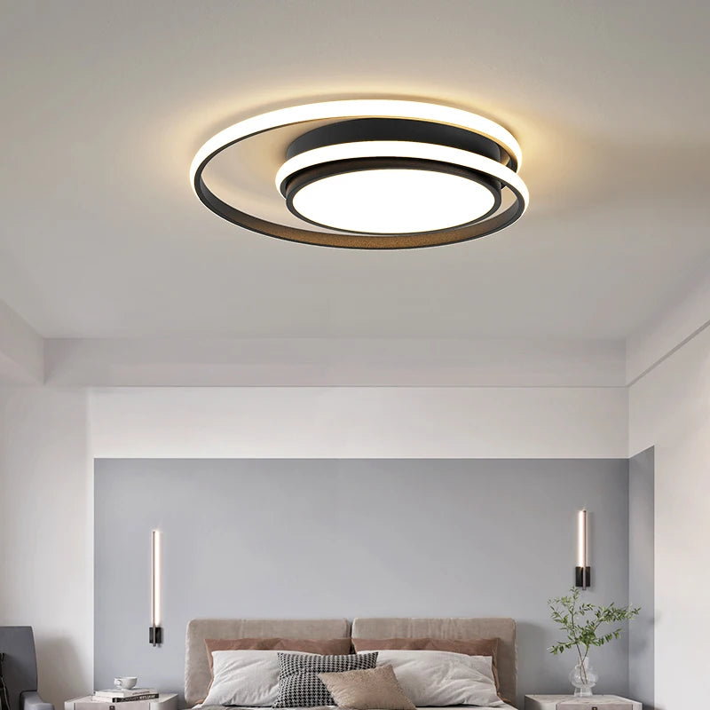 lustre moderne led pour décoration intérieure nordique élégante