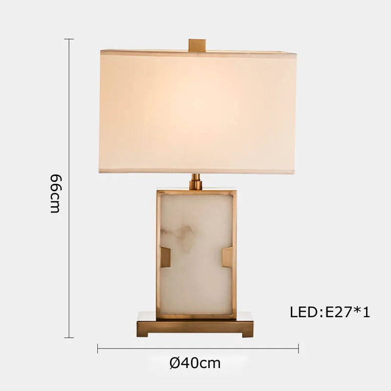 lampe à poser rétro en tissu marbré pour décoration intérieure