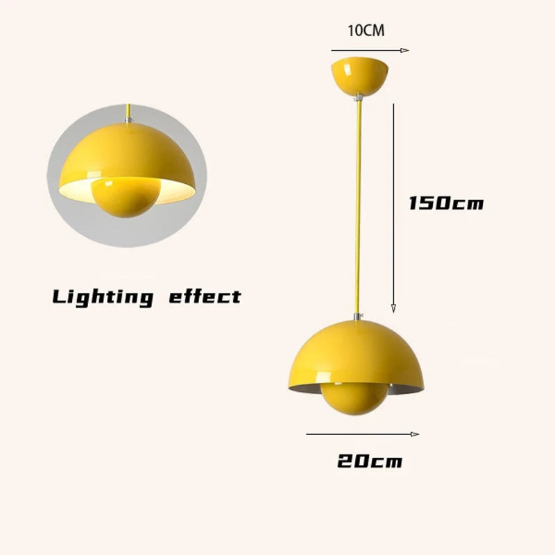 Fer Pot LED Suspension Lumière Multicolore Lustre Semi-circulaire Restaurant Suspension Cuisine Intérieure Décor À La Maison Lampes Droplight