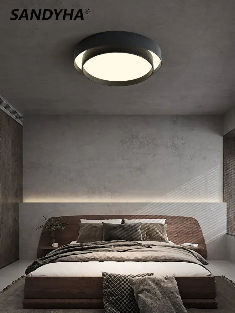 lustre moderne design nordique avec éclairage led 2024