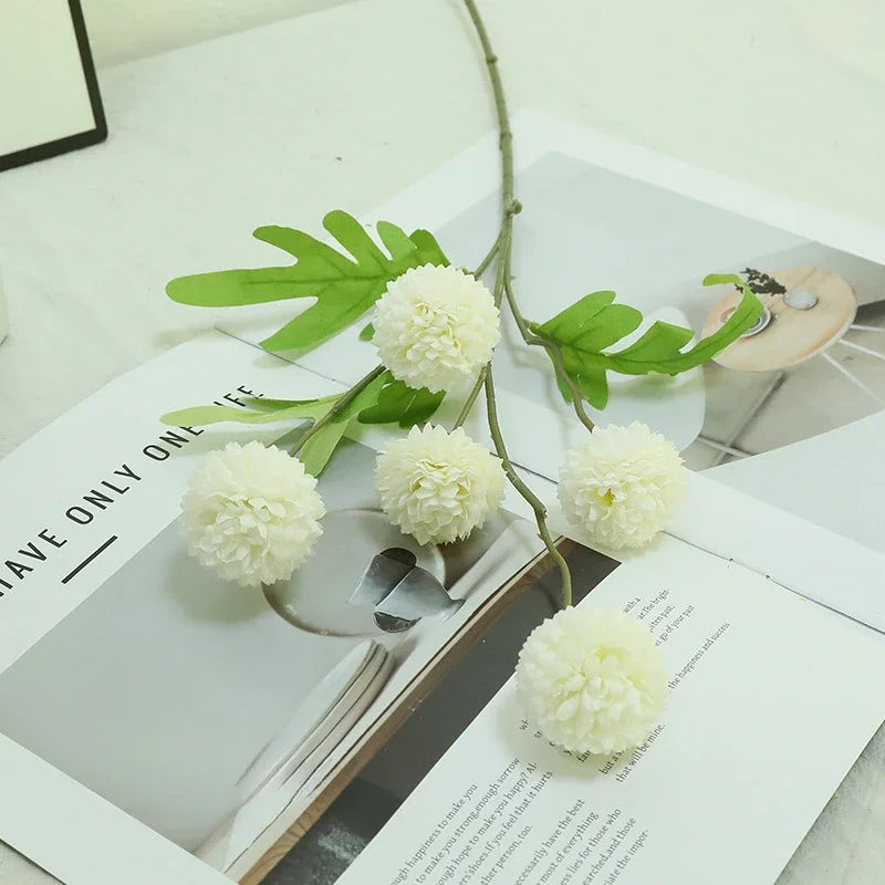 branche de chrysanthème artificielle pour décoration florale élégante