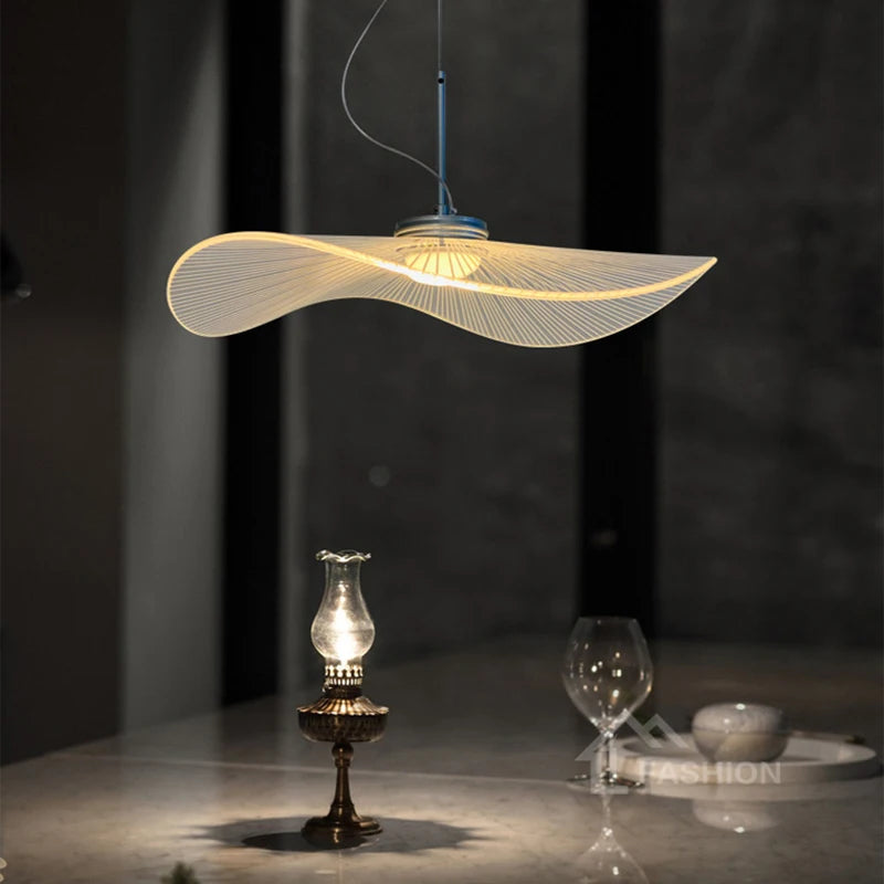 lustre led moderne suspendu lotus classique restaurant