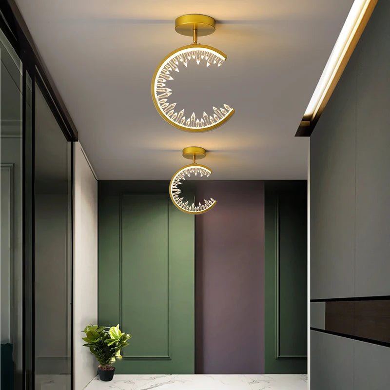 plafonnier led moderne minimaliste pour hall d'entrée