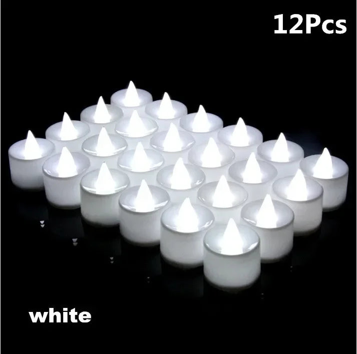 lot de bougies led sans flamme pour décorations de fête romantiques