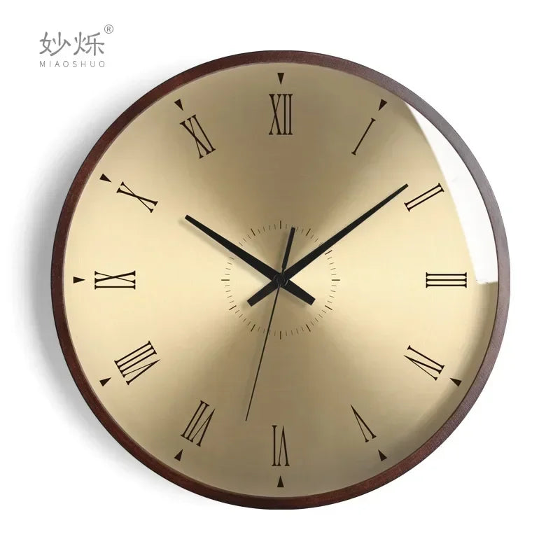 horloge murale design moderne en bois luxe silencieuse décorative idées cadeaux