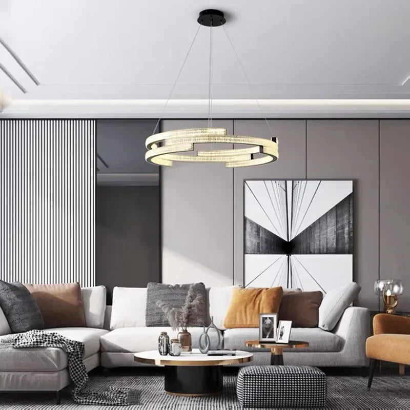 suspension moderne en led pour décoration intérieure élégante