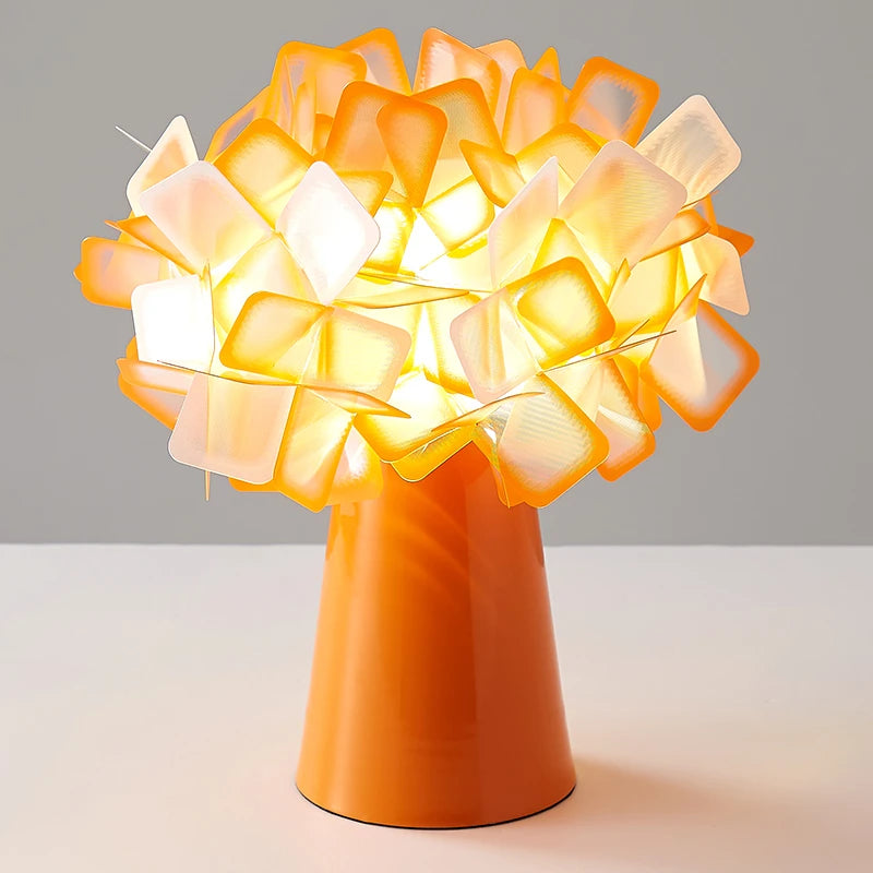 lampe de bureau moderne en plastique design floral décoratif