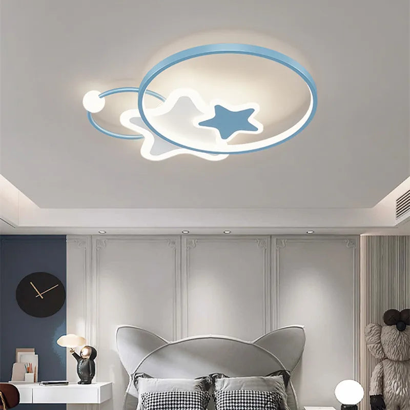 plafonnier led étoile lumineux décoratif chambre enfant dessin animé