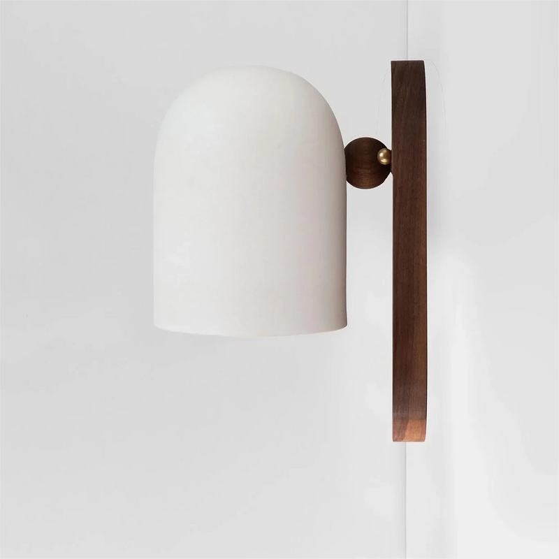 Walnut Wood Iron, Simple Modern Wabi-sabi style, Wall Sconce for Bedroom, Bedside, Living, Dining Room, Corridor Aisle