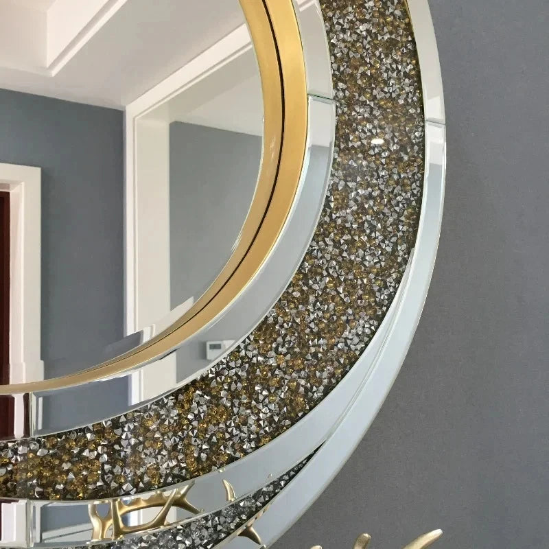 miroirs décoratifs ronds art de luxe nordiques créatifs pour décoration maison