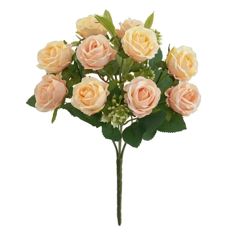 bouquet de roses artificielles pour mariage et décoration