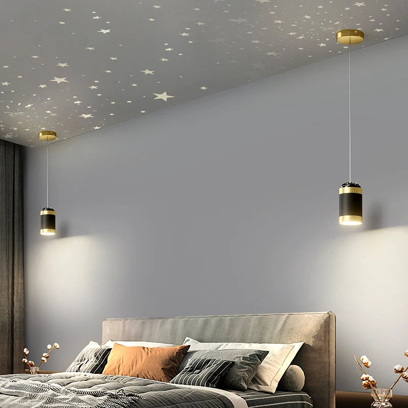 lustre led moderne à suspension pour intérieur nordique décoratif