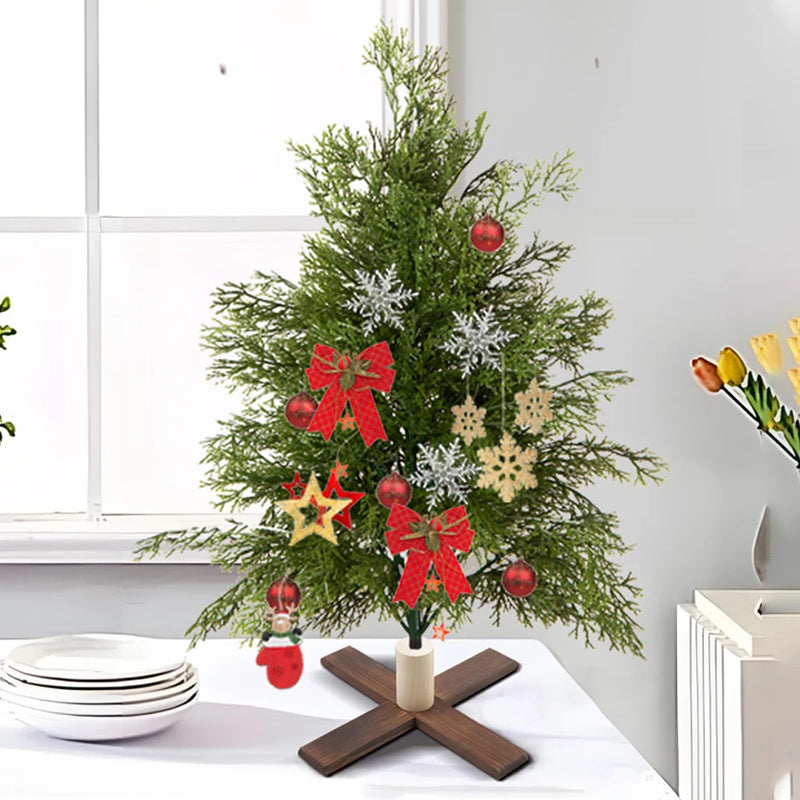 sapin de noël artificiel en plastique pour décorations festives